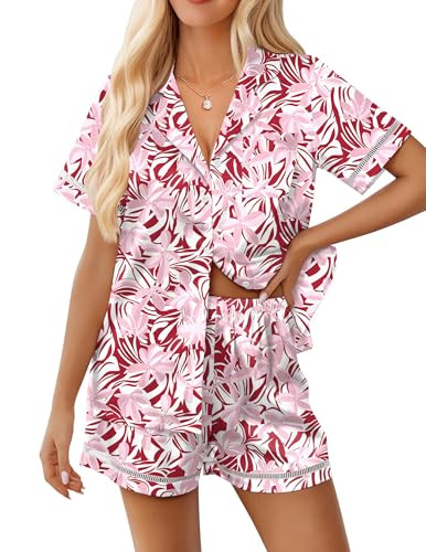 Women's Silk Pajama Sets 2 Piece