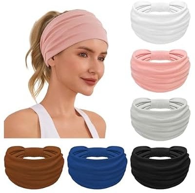 6-Pack Wide Headbands