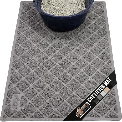 Gorilla Grip Textured Cat Litter Box Mat 35" x 23"