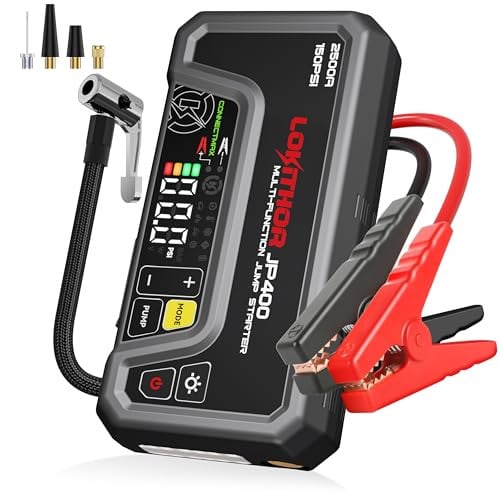 LOKITHOR JP400 2500A 12V Portable Jump Starter w/ Air Compressor