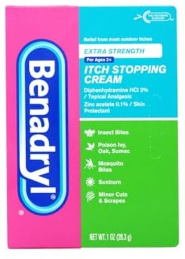 Benadryl Extra Strength Anti-Itch Relief Cream 1 oz