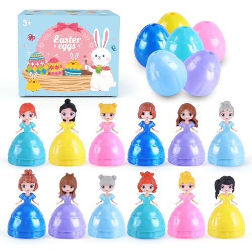 12-Piece Prefilled Princess Easter Eggs