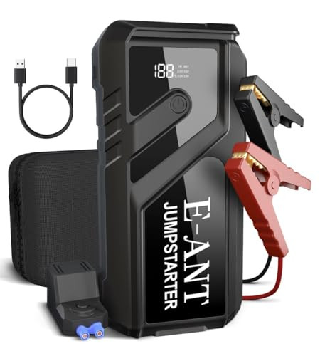 E-Ant 4000A 12V Car Battery Portable Jump Starter for 8.0L Gas or 5.0L Diesel Engine