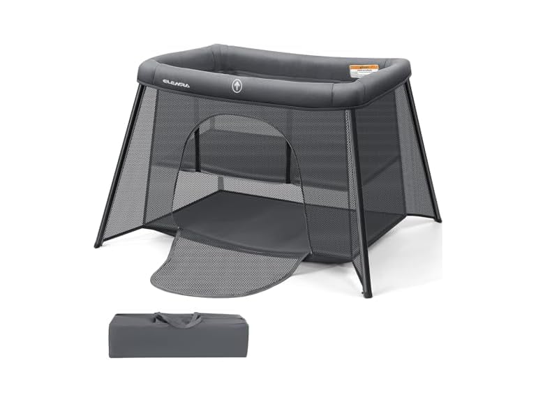 ELEMARA 2 in 1 Baby Travel Crib Easy-Set Up Deal