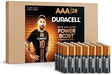 Duracell x Messi Limited Edition Coppertop AAA Alkaline Batteries 28 Count Deal