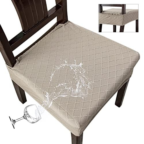 Genina Rear-covered Waterproof Dining Chairs Seat Covers 6-Pack Deal