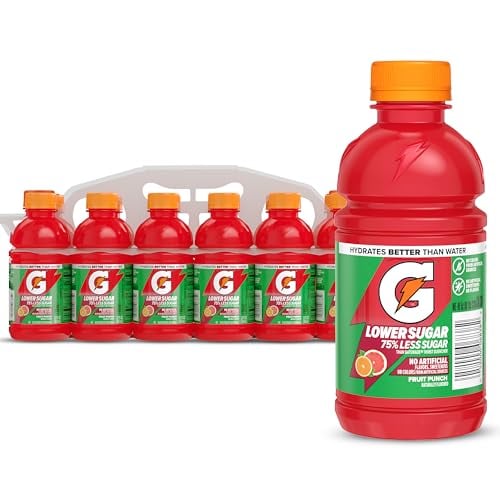 Gatorade Lower Sugar Sports Drink, Fruit Punch (12-Pack, 12 oz. bottles) Deal
