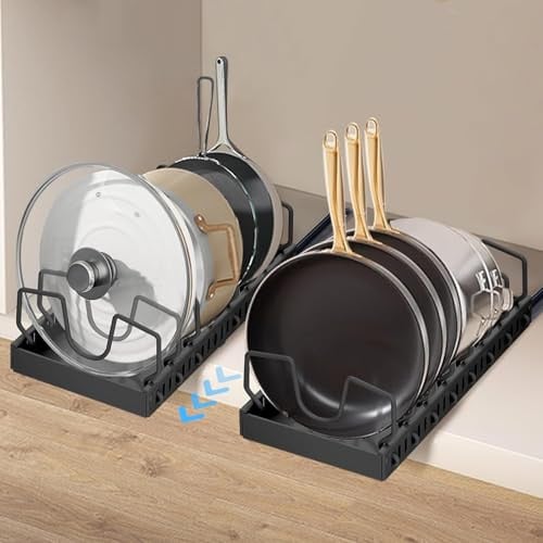 Pull Out Pots and Pans Organizer 2-Pack Deal