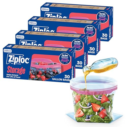 Ziploc Gallon Food Storage Bags 2 x 4-Pack 30-Count Each