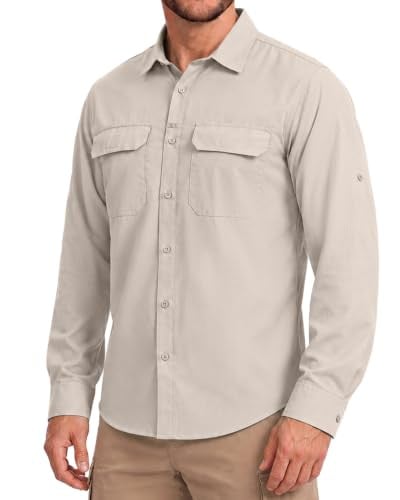 Men's Sun Protection Fishing Shirt UPF 50+ Long Sleeve