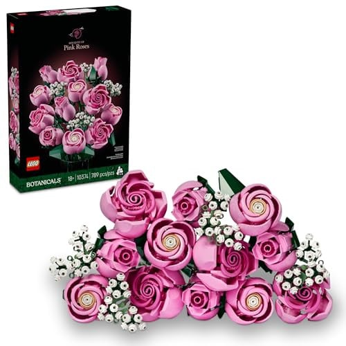 789-Piece LEGO Botanicals: Botanical Collection - Bouquet of Pink Roses (10374) Deal