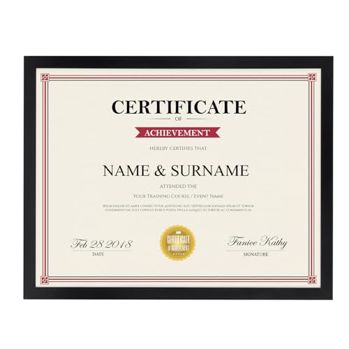 Giftgarden 8.5x11 Picture Frame Black Single