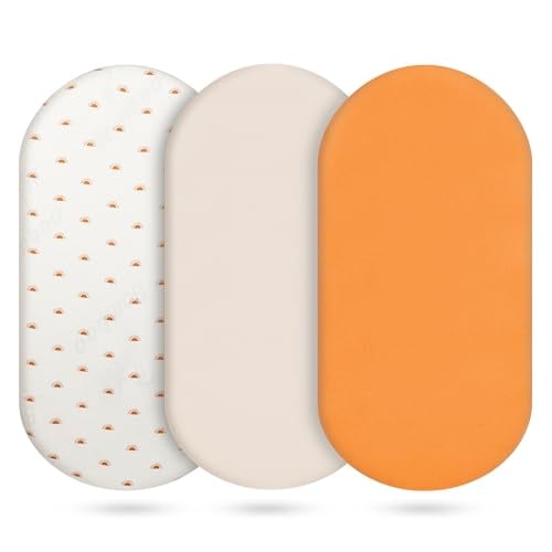 Vruelia Organic Muslin Cotton Bassinet Sheets 3-Pack Deal