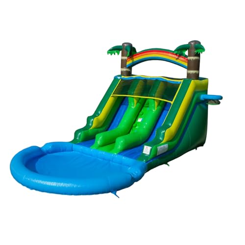 WONDER DOME Backyard Dual-Lane Water Slide Deal
