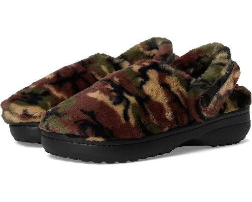 Crocs Unisex Classic Unfurgettable Clogs (Army Green/Multi) Deal