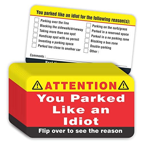 You Parked Like an Idiot Business Cards, 100-Pack