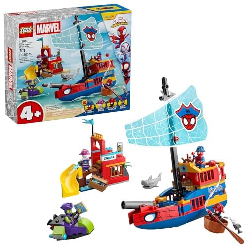 LEGO Marvel Super Heroes: Spidey and His Amazing Friends - Team Spidey Pirate Ship (201-Piece)