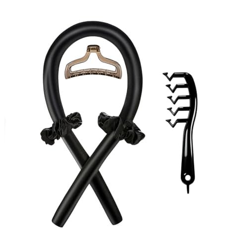 ASSCV Silk Heatless Hair Curling Set (Black) Deal