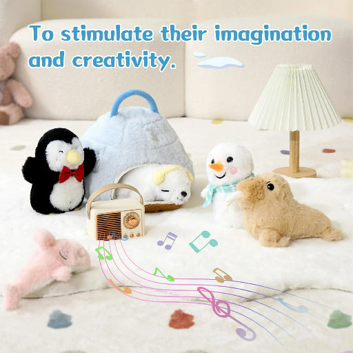 6-Pack Polar Stuffed Animal 10" Igloo Arctic Plush Toy