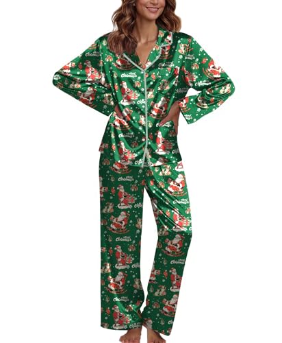 Ekouaer 2 Piece Long Silk Pajama Sets Deal