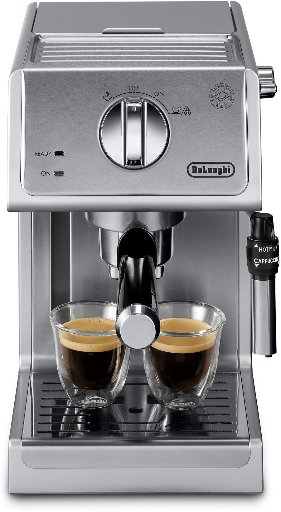 DeLonghi 15 Bar Espresso and Cappuccino Machine with Premium Adjustable Frother