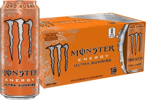 Monster Energy Zero Sugar Ultra Sunrise 15 Pack Deal
