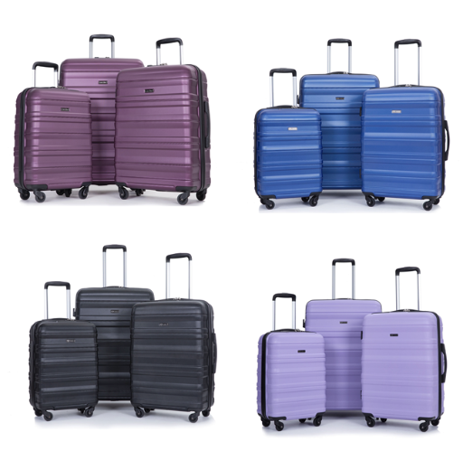 Travelhouse 3 Piece Hardshell Luggage Sets