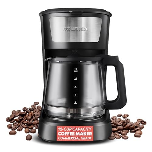 Gourmia 12 Cup One-Touch Switch Coffee Maker with Auto Keep Warm