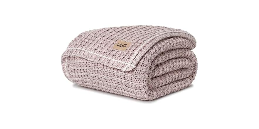 UGG Luna Cotton Throw Blanket 50" x 70" Deal