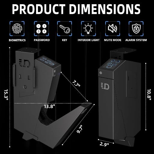 Biometric Pistol Safes 