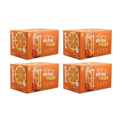 Poppi Prebiotic Soda Orange 24-Pack 7.5-Oz