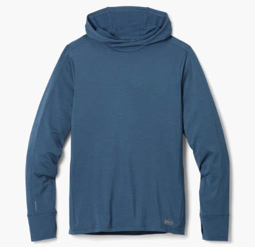 REI Co-op Men's Sahara Shade Hoodie Sun Shirt with UPF 50+