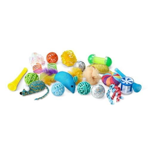 Amazon Basics Cat Toy Set, 20 Piece Variety Pack