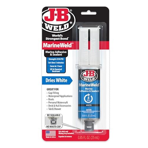 J-B Weld 25ml MarineWeld Marine Epoxy Adhesive Syringe Deal