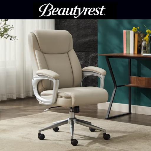 Beautyrest Beyla Ergonomic Manager Office Chair (Ivory)