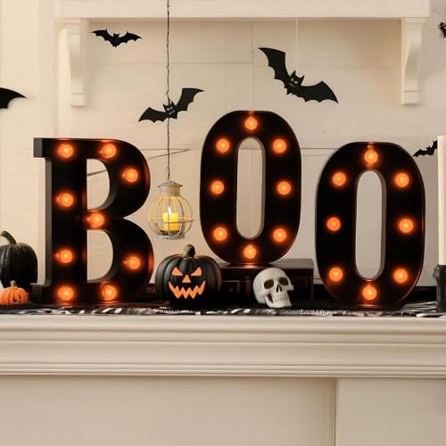 “Boo” LED Marquee Light Up Letters Sign Deal
