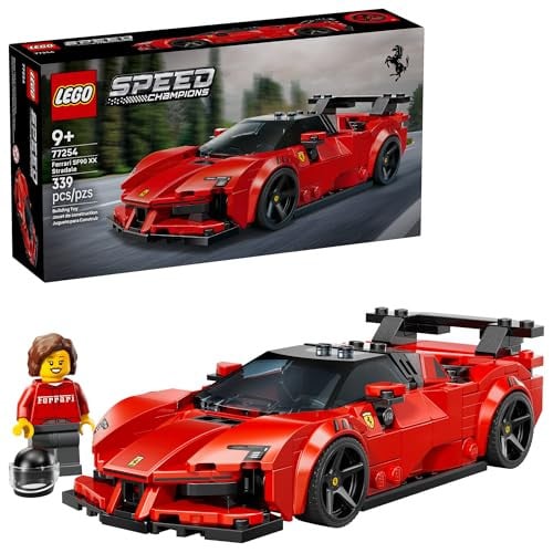 339-Piece LEGO Speed Champions Ferrari SF90 XX Stradale Sports Car Building Set