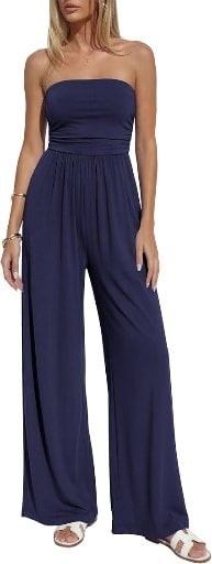 Strapless Tube Top Jumpsuit Deal