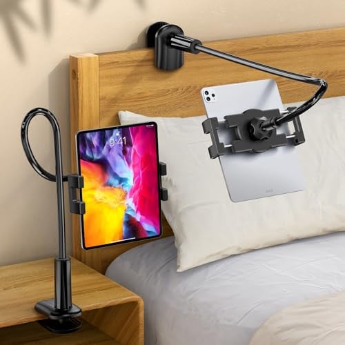 bokilino Gooseneck Tablet Holder Stand w/ Adjustable Flexible Long Arm (Black) Deal