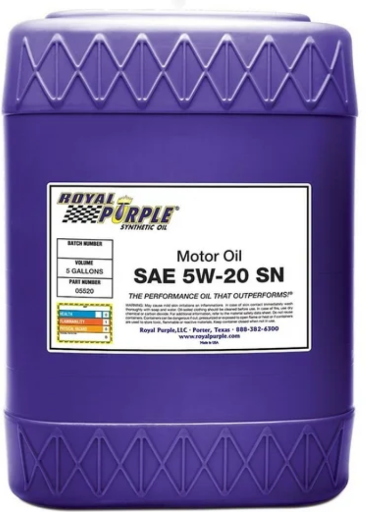 Royal Purple SAE 5W-20 Synthetic 5 Gallon Oil Deal