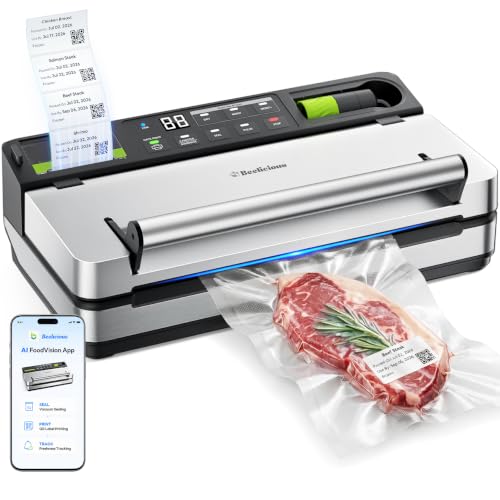 98kPa Vacuum Sealer with FoodTrace Label Printing & Food Management App Deal