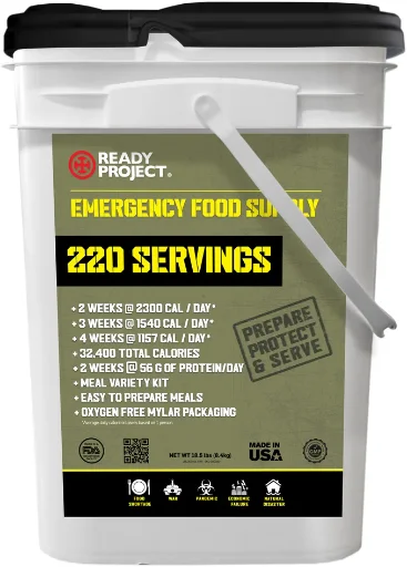 Ready Project 14D 2000 Emergency Food Supply (220 Total Servings)
