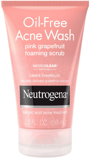 Neutrogena Oil Free Acne Face Wash Pink Grapefruit 2-Oz