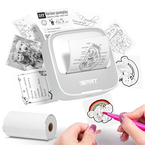 iDPRT Portable Bluetooth Thermal Sticker Printer with 1 Roll Sticker Paper (Grey) Deal