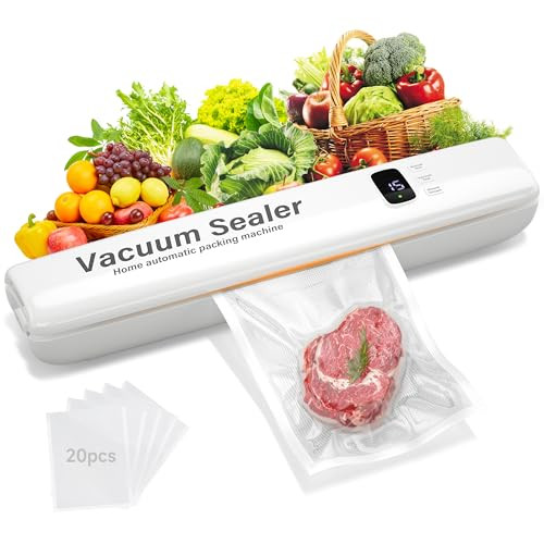 Multi-Functional Automatic Food Sealer with 20 Vacuum Bags