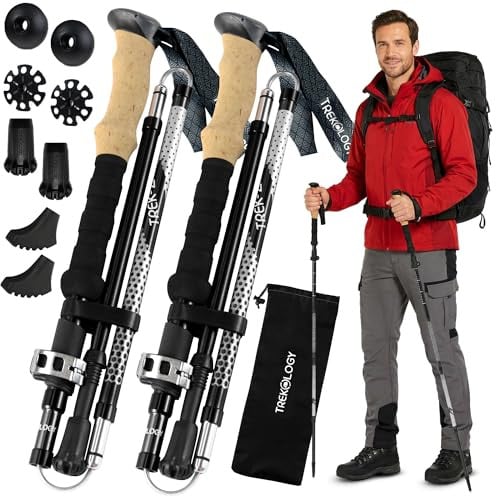 Trekology Trek-Z Collapsible Hiking & Trekking Pole Set Deal