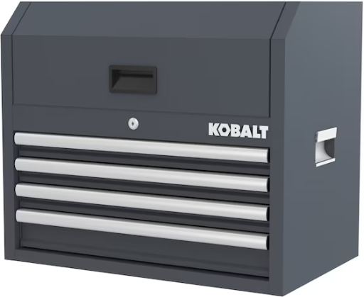 Kobalt 26-in 4-Drawer Steel Tool Chest