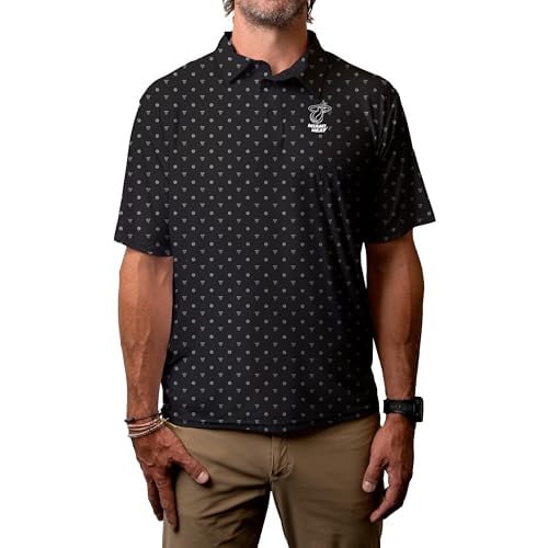 Blue 84 NBA Officially Licensed Short Sleeve Performance Polo Black Large