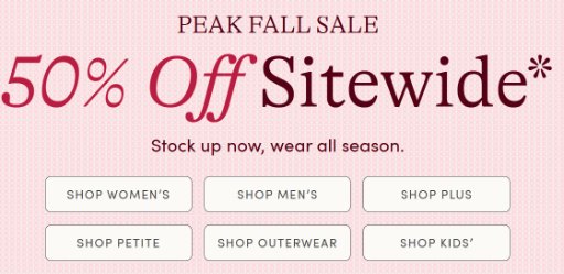 Land's End Sitewide + Sale & Clearance