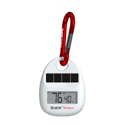 BaldrTherm Portable Thermometer Hygrometer with Carabiner
